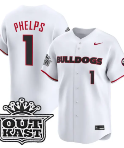 Tre Phelps Jersey #1 Georgia Bulldogs Baseball 2026 Outkast Stitched by My Store