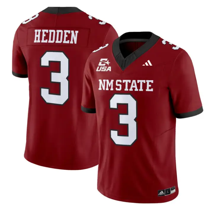 Trey Hedden Jersey #3 New Mexico State 2026 Vapor Limited Stitched by My Store NCAA Football Jerseys