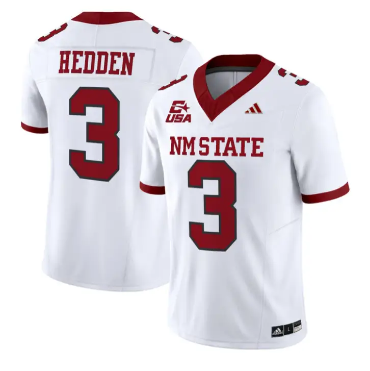 Trey Hedden Jersey #3 New Mexico State 2026 Vapor Limited Stitched by My Store NCAA Football Jerseys