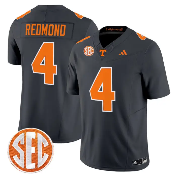 Ty Redmond Jersey #4 Tennessee Vols 2026 Vapor Limited Stitched by My Store NCAA Football Jerseys