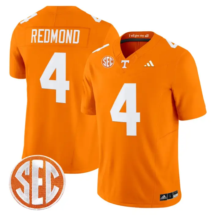 Ty Redmond Jersey #4 Tennessee Vols 2026 Vapor Limited Stitched by My Store NCAA Football Jerseys