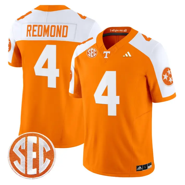 Ty Redmond Jersey #4 Tennessee Vols 2026 Vapor Limited Stitched by My Store NCAA Football Jerseys