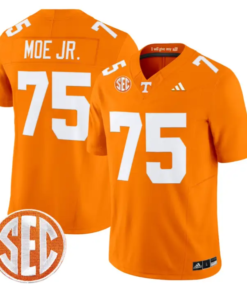 Wendell Moe Jr Jersey #75 Tennessee Vols 2026 Vapor Limited Stitched by My Store NCAA Football Jerseys