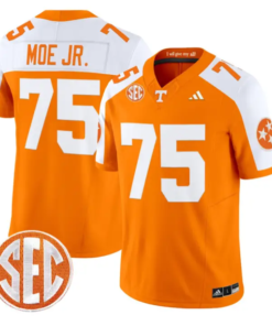 Wendell Moe Jr Jersey #75 Tennessee Vols 2026 Vapor Limited Stitched by My Store NCAA Football Jerseys