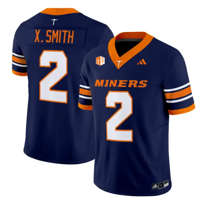 Xavier Smith Jersey #2 UTEP Miners 2016 Vapor Limited Stitched by My Store NCAA Football Jerseys