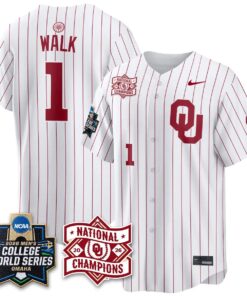 Oklahoma Sooners 2026 NCAA Baseball College World Series Champions Vapor Jersey - Stitched by Oklahoma Sooners