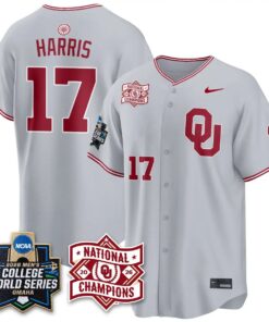 Oklahoma Sooners 2026 NCAA Baseball College World Series Champions Vapor Jersey - Stitched by Oklahoma Sooners