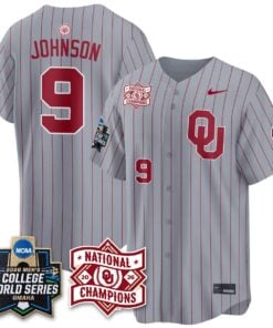 Oklahoma Sooners 2026 NCAA Baseball College World Series Champions Vapor Jersey - Stitched by Oklahoma Sooners