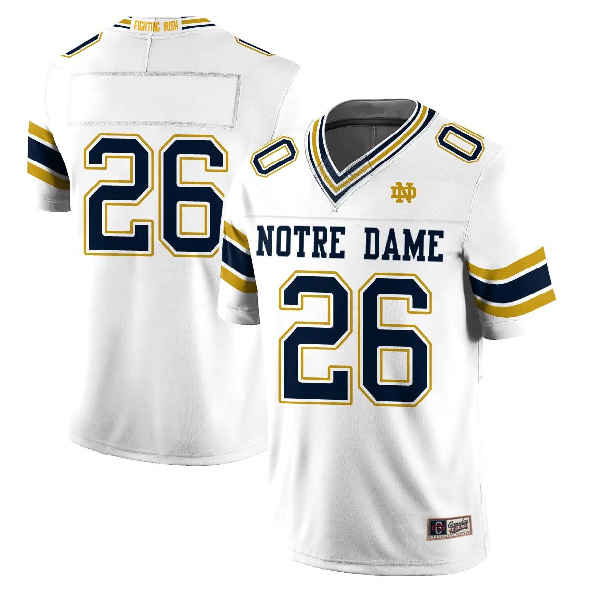 Notre Dame Fighting Irish 2026 Shamrock Series Football Vapor Jersey - Stitched by Notre Dame Fighting Irish