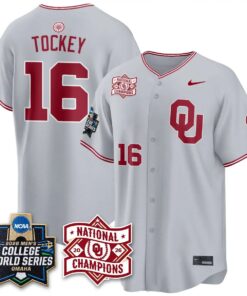 Oklahoma Sooners 2026 NCAA Baseball College World Series Champions Vapor Jersey - Stitched by Oklahoma Sooners