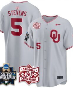 Oklahoma Sooners 2026 NCAA Baseball College World Series Champions Vapor Jersey - Stitched by Oklahoma Sooners