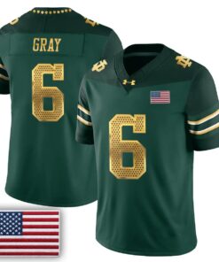 Notre Dame Fighting Irish 2026 Shamrock Series Football Vapor Jersey - Stitched by Notre Dame Fighting Irish