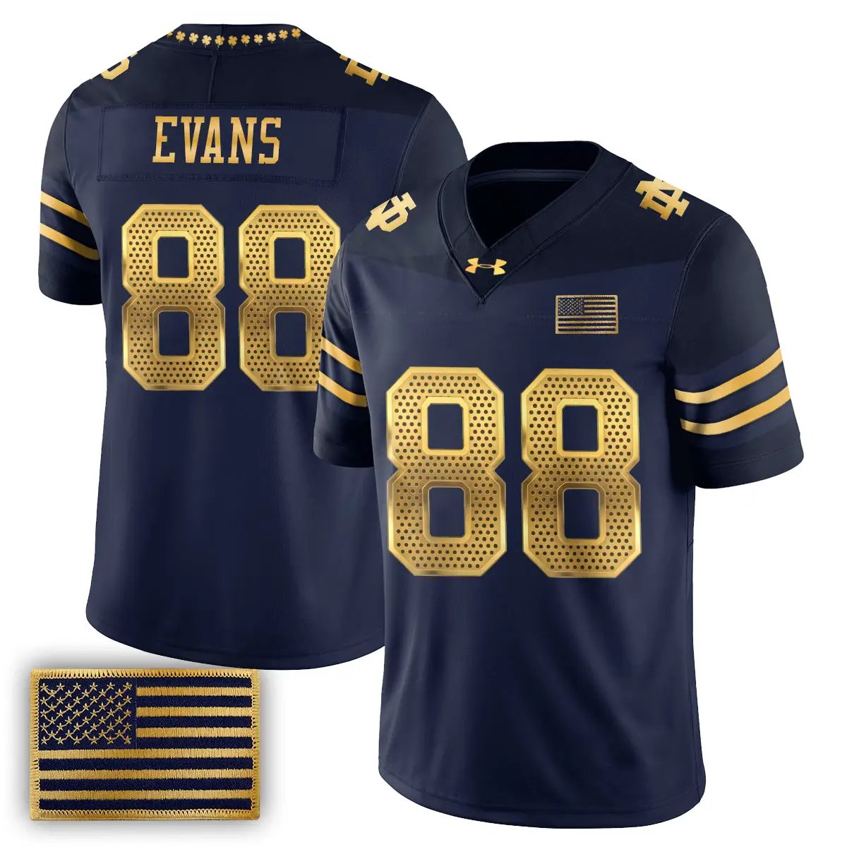 Notre Dame Fighting Irish 2026 Shamrock Series Football Vapor Jersey - Stitched by Notre Dame Fighting Irish