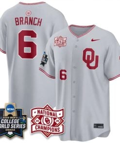 Oklahoma Sooners 2026 NCAA Baseball College World Series Champions Vapor Jersey - Stitched by Oklahoma Sooners
