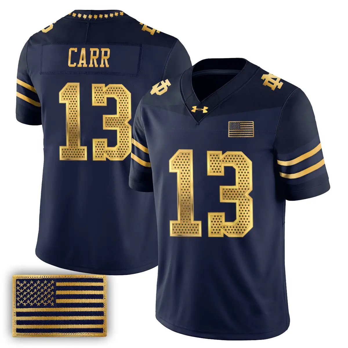 Notre Dame Fighting Irish 2026 Shamrock Series Football Vapor Jersey - Stitched by Notre Dame Fighting Irish
