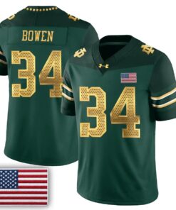 Notre Dame Fighting Irish 2026 Shamrock Series Football Vapor Jersey - Stitched by Notre Dame Fighting Irish
