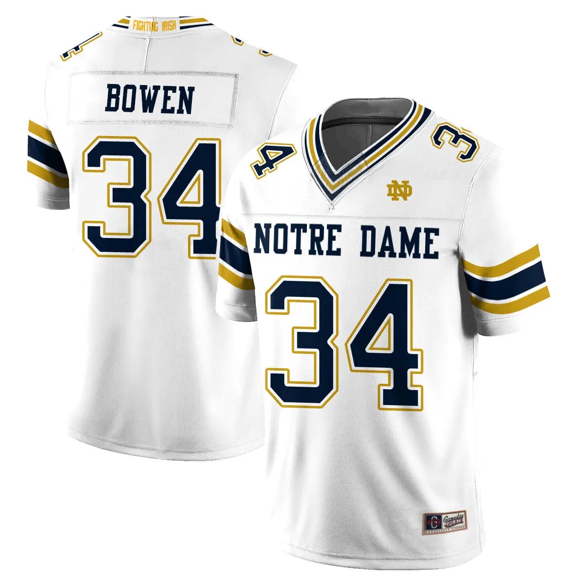 Notre Dame Fighting Irish 2026 Shamrock Series Football Vapor Jersey - Stitched by Notre Dame Fighting Irish