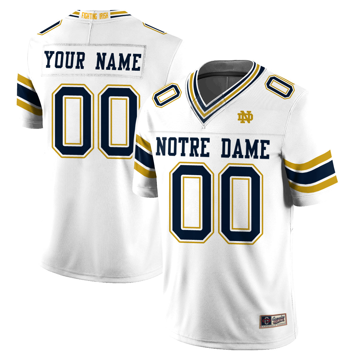 Notre Dame Fighting Irish 2026 Shamrock Series Football Vapor Custom Jersey - Stitched by Notre Dame Fighting Irish