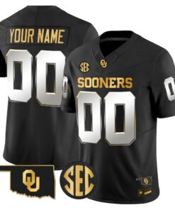 Oklahoma Sooners 2026 Gold Vapor Limited Custom Jersey - Stitched