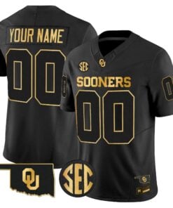 Oklahoma Sooners 2026 Gold Vapor Limited Custom Jersey - Stitched