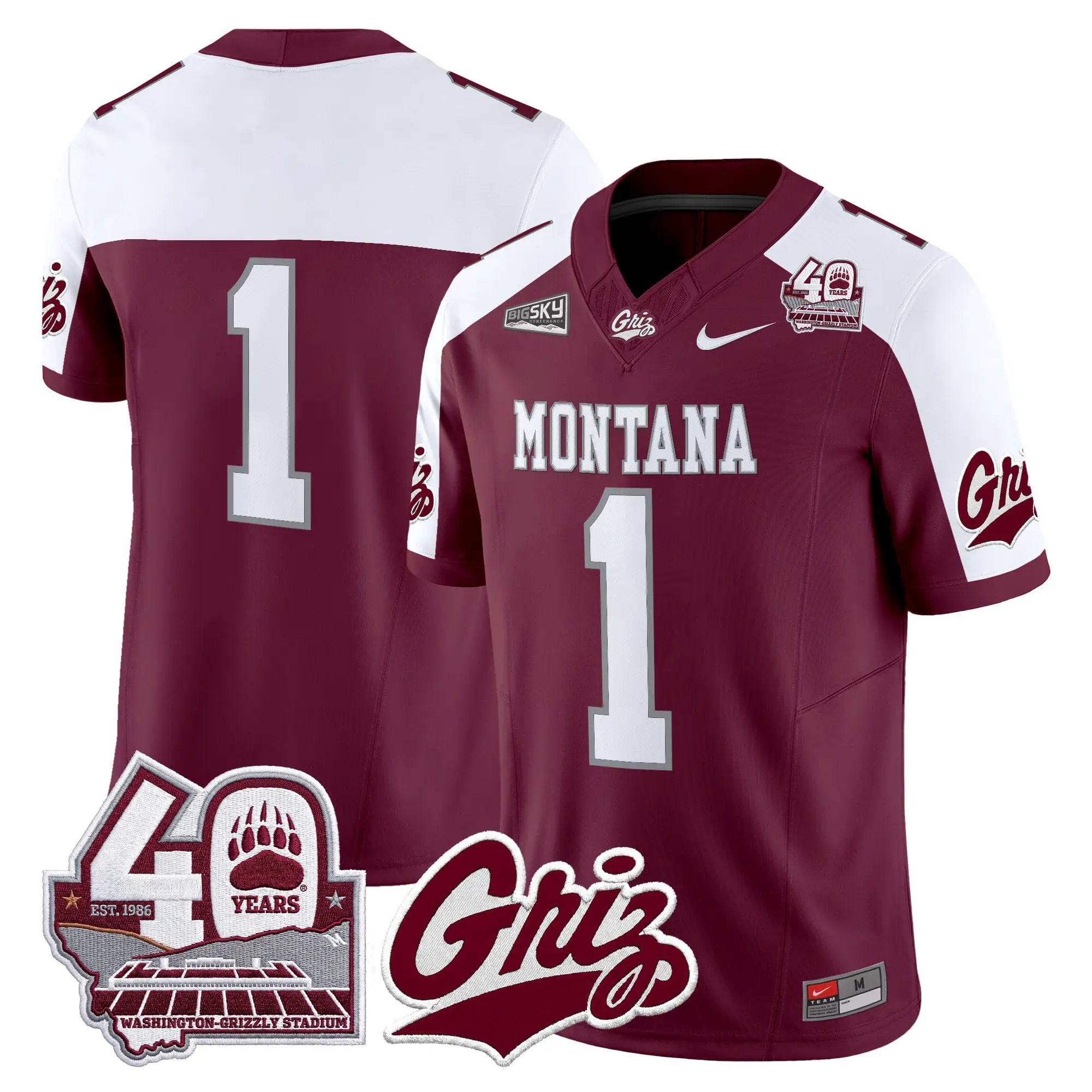 montana-grizzlies-2026-vapor-limited-jersey-40th-anniversary-patch-all-stitched-30 - Top Wow Design Montana Grizzlies 2026 Vapor Limited Jersey - 40th Anniversary Patch - Stitched