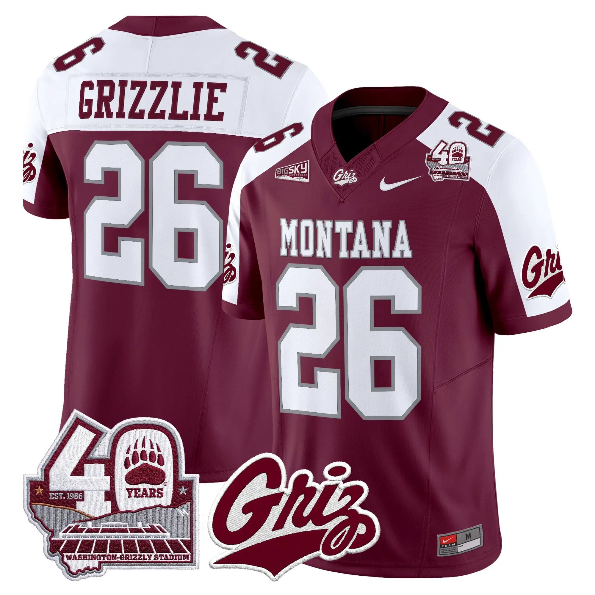 montana-grizzlies-2026-vapor-limited-jersey-40th-anniversary-patch-all-stitched-29 - Top Wow Design Montana Grizzlies 2026 Vapor Limited Jersey - 40th Anniversary Patch - Stitched