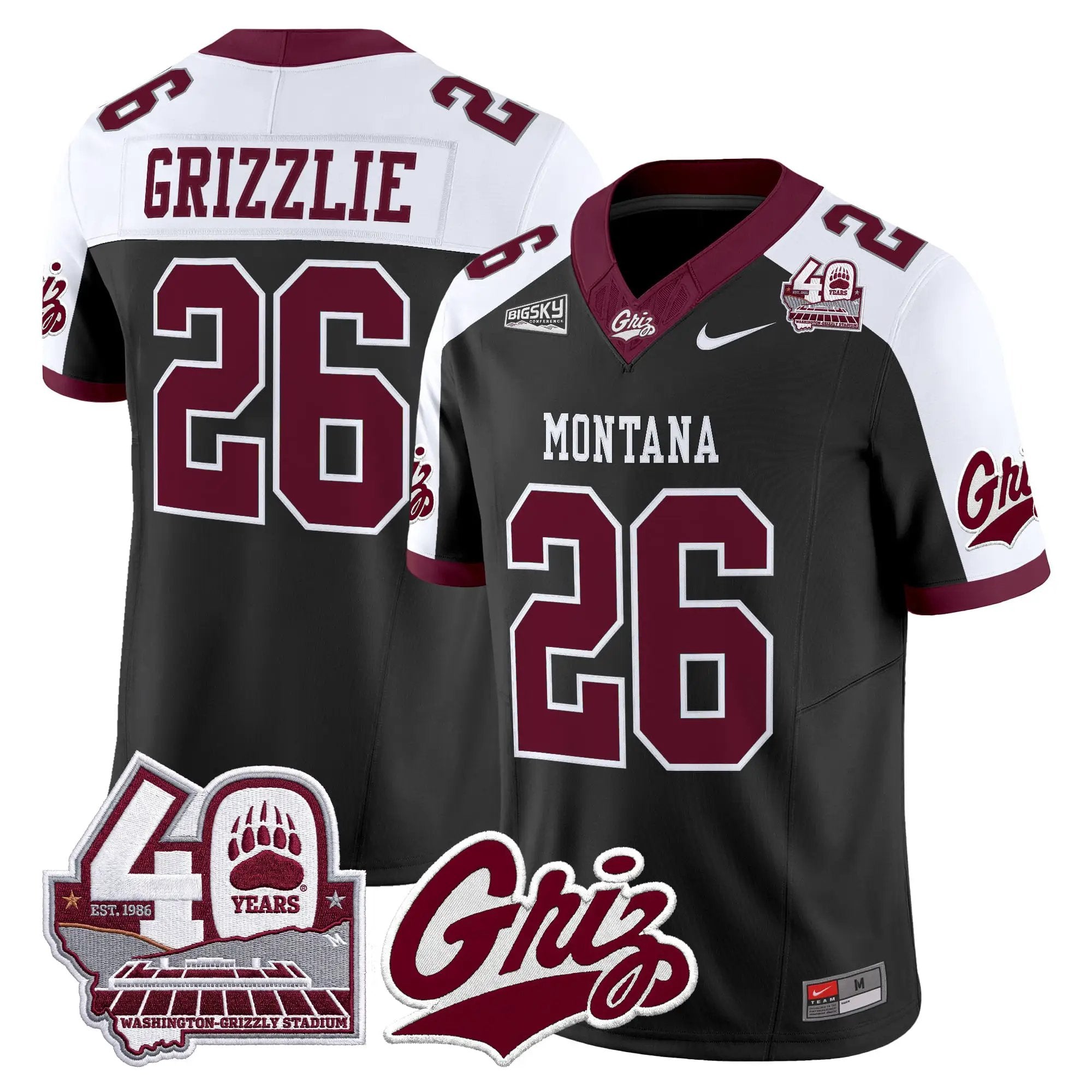 montana-grizzlies-2026-vapor-limited-jersey-40th-anniversary-patch-all-stitched-36 - Top Wow Design Montana Grizzlies 2026 Vapor Limited Jersey - 40th Anniversary Patch - Stitched