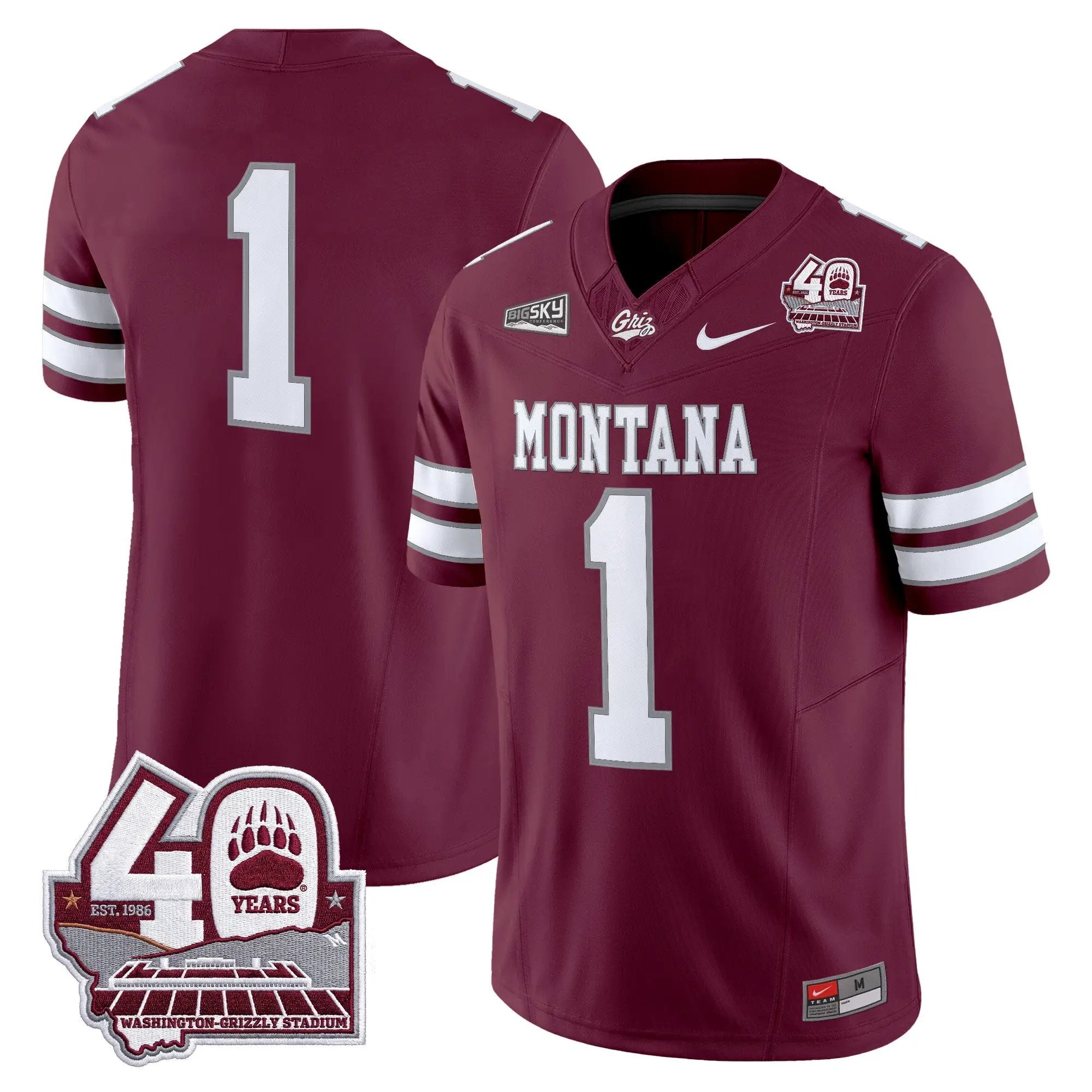 montana-grizzlies-2026-vapor-limited-jersey-40th-anniversary-patch-all-stitched-07 - Top Wow Design Montana Grizzlies 2026 Vapor Limited Jersey - 40th Anniversary Patch - Stitched