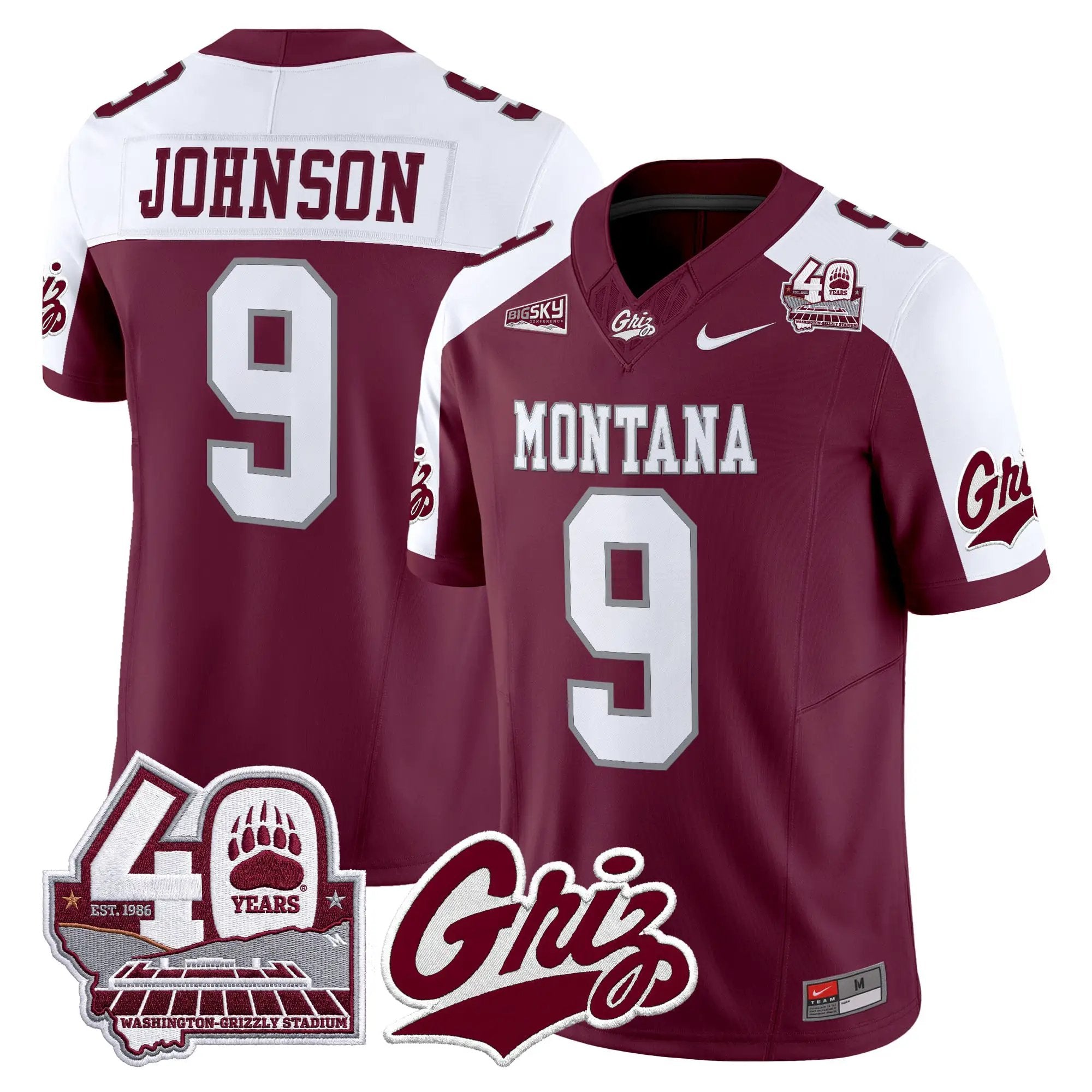 montana-grizzlies-2026-vapor-limited-jersey-40th-anniversary-patch-all-stitched-26 - Top Wow Design Montana Grizzlies 2026 Vapor Limited Jersey - 40th Anniversary Patch - Stitched