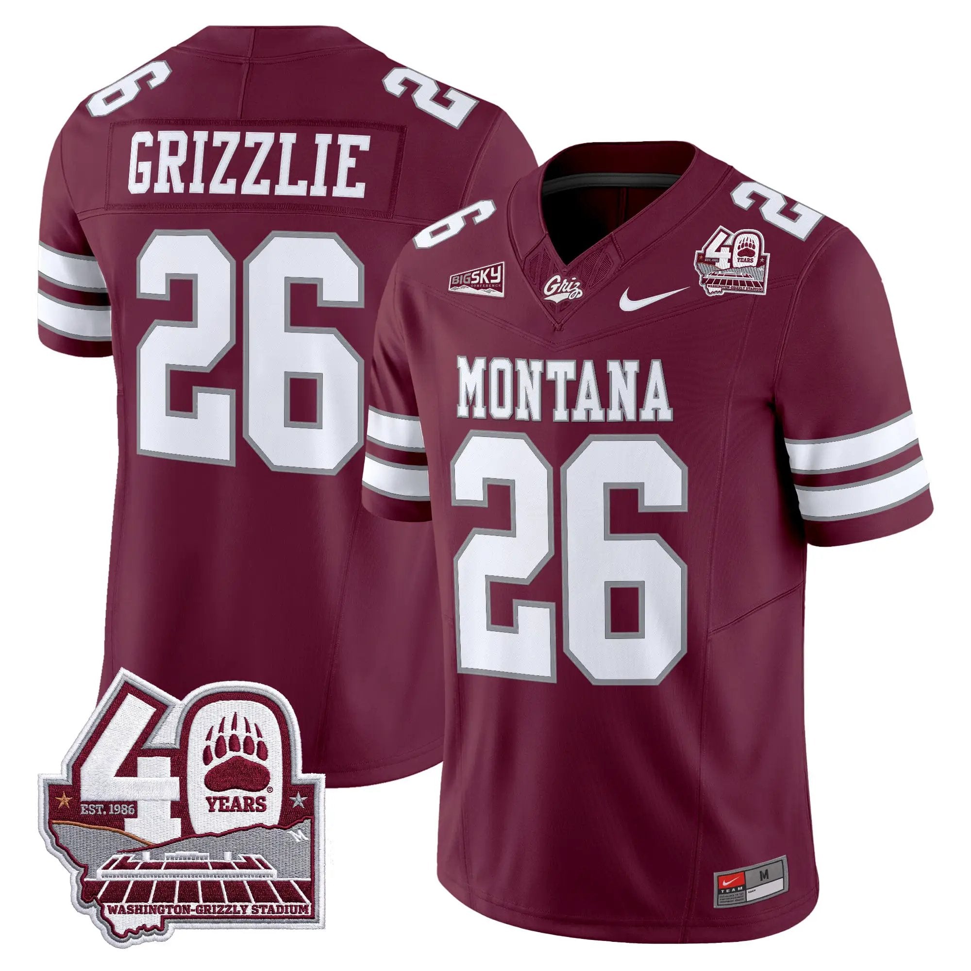 montana-grizzlies-2026-vapor-limited-jersey-40th-anniversary-patch-all-stitched-06 - Top Wow Design Montana Grizzlies 2026 Vapor Limited Jersey - 40th Anniversary Patch - Stitched