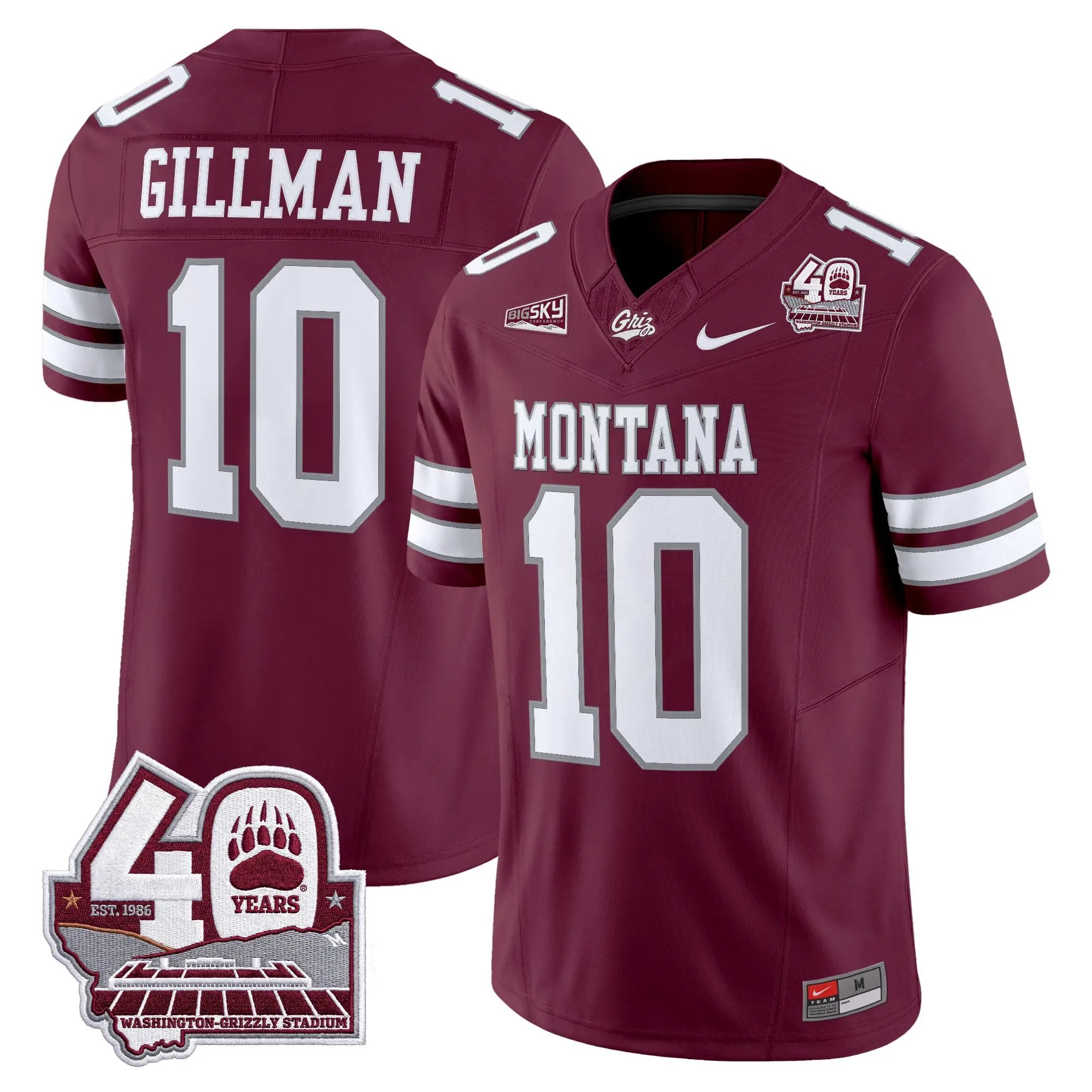 montana-grizzlies-2026-vapor-limited-jersey-40th-anniversary-patch-all-stitched-02 - Top Wow Design Montana Grizzlies 2026 Vapor Limited Jersey - 40th Anniversary Patch - Stitched