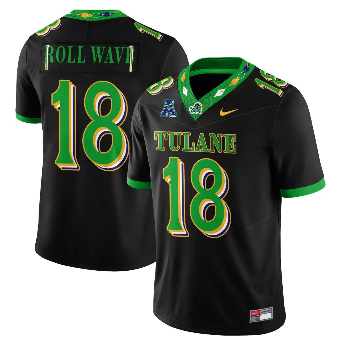 tulane-green-wave-2026-city-football-vapor-jersey-stitched-31 - Top Wow Design Tulane Green Wave 2026 City Football Vapor Jersey - Stitched