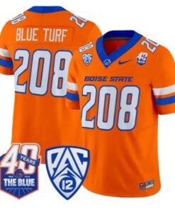 Blue Turf Jersey #208 Boise State Broncos 2026 Limited All Stitched by My Store NCAA Football Jerseys
