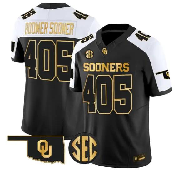 Boomer Sooner #405 Oklahoma Sooners Jersey 2026 Limited Stitched by My Store NCAA Football Jerseys