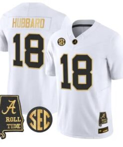 Bray Hubbard #18 Alabama Crimson Tide Jersey 2026 Alabama Map Stitched by My Store NCAA Football Jerseys