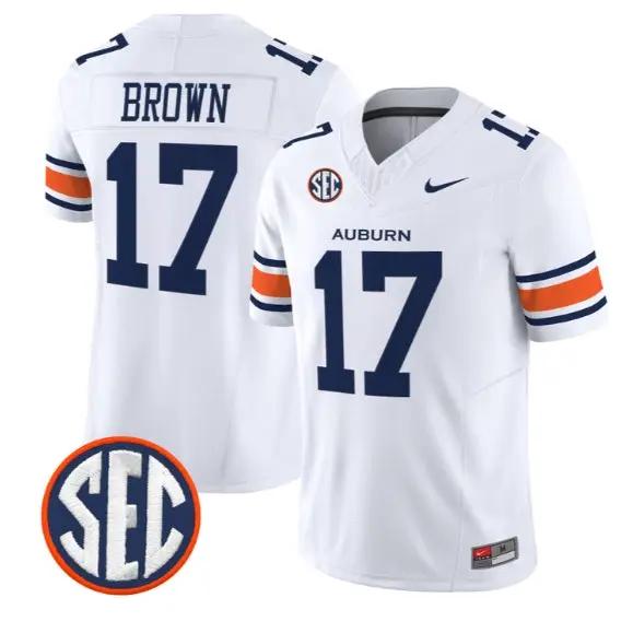 Byrum Brown #17 Auburn Tigers Jersey 2026 Vapor Limited All Stitched by My Store NCAA Football Jerseys