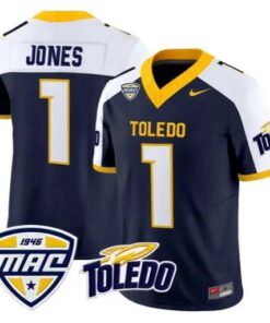 Cameron Jones Jersey #1 Toledo Rockets 2026 Vapor Limited All Stitched by My Store NCAA Football Jerseys