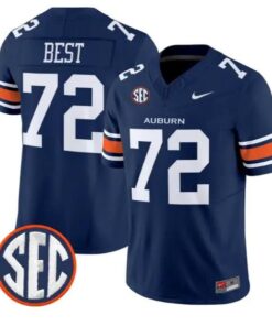 Cole Best #72 Auburn Tigers Jersey 2026 Vapor Limited All Stitched by My Store NCAA Football Jerseys