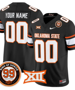 Custom Oklahoma State Cowboys Jersey 2026 Leslie O'neal Patch Stitched by My Store NCAA Football Jerseys