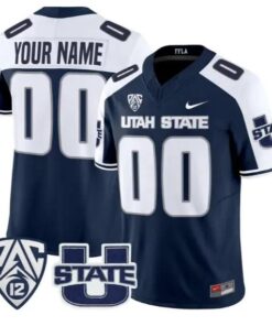 Custom Utah State Aggies Jersey Name, Number 2026 Vapor All Stitched by My Store NCAA Football Jerseys