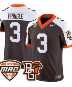 Dorian Pringle #3 Bowling Green Falcons Jersey 2026 Limited Stitched by My Store NCAA Football Jerseys