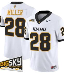 Ferrari Miller #28 Idaho Vandals Jersey 2026 Vapor Limited Stitched by My Store NCAA Football Jerseys