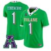 Jack Tchienchou #1 Tulane Green Wave Jersey 2026 City Edition Limited Stitched - Top Wow Design Jack Tchienchou #1 Tulane Green Wave Jersey 2026 City Edition Limited Stitched