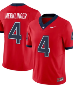 Jake Merklinger Jersey #4 UConn Huskies 2026 Vapor Limited Football All Stitched