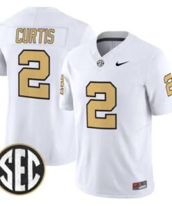 Jared Curtis Jersey #2 Vanderbilt Commodores 2026 Vapor V2 Stitched by My Store NCAA Football Jerseys