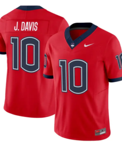 Jayden Davis Jersey #10 UConn Huskies 2026 Vapor Limited Football All Stitched
