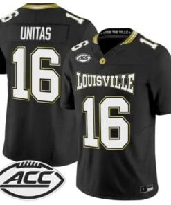 Johnny Unitas Jersey #16 Louisville Cardinals 2026 For The Ville Vapor Stitched by My Store NCAA Football Jerseys