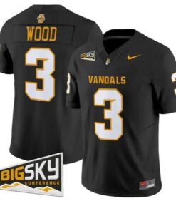 Joshua Wood #3 Idaho Vandals Jersey 2026 Vapor Limited All Stitched by My Store NCAA Football Jerseys