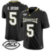 Keyjuan Brown Jersey #5 Louisville Cardinals 2026 For The Ville Vapor Stitched
