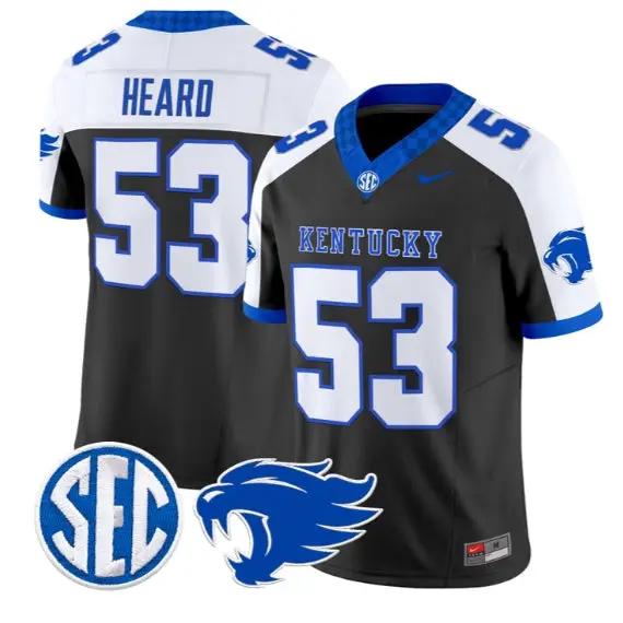 Lance Heard #53 Kentucky Wildcats Jersey 2026 Vapor Limited Stitched by My Store NCAA Football Jerseys
